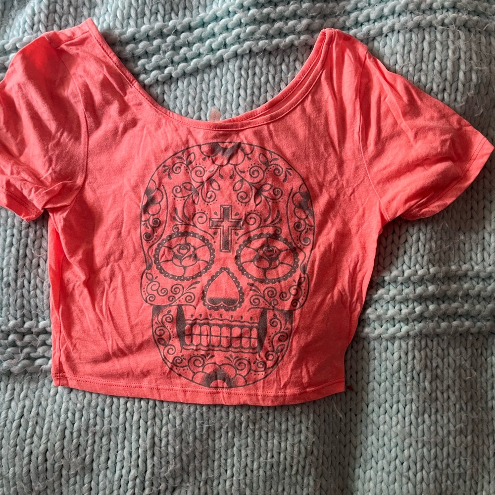 Kirra Sugar Skull Crop Top